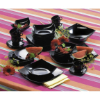 Н 6913 Салатник квадратний 14 cм  Quadrato Black