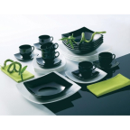Н 06931 Салатник квадратний 24 см Quadrato Black