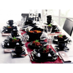E 6200 Салатник 24 см Authentic Black
