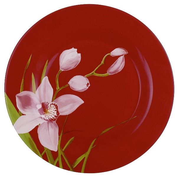 J 1355 Тарілка обідня 25 см Red Orchis