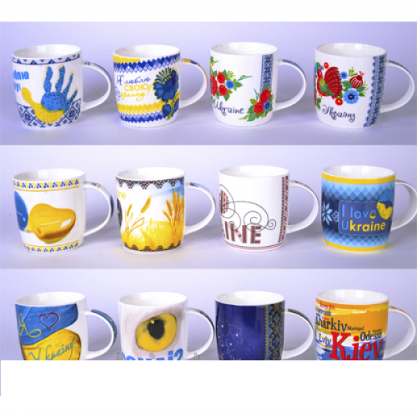 2183-2 Чашка 360 мл I Love Ukraine