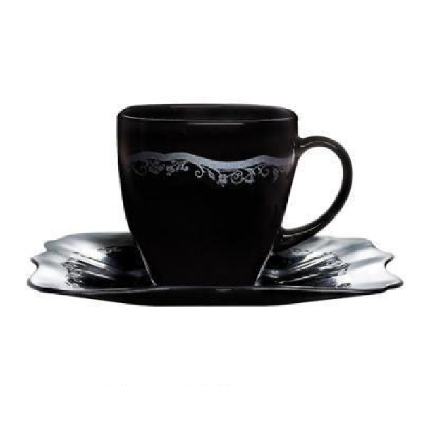 H 8407 Сервіз Authentic silver black 12 пр. 220 мл