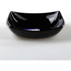 Н 3671 Тарілка глибока квадратна  20 см Quadrato Black