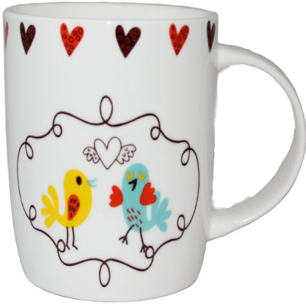 6126 Чашка 350 мл Love bird