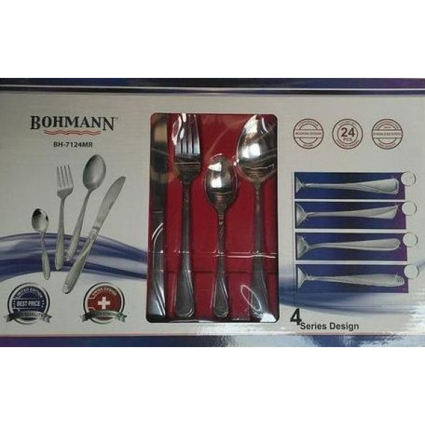 Столовий набір приборів Bohmann 24 пр. BH 7124 MR 