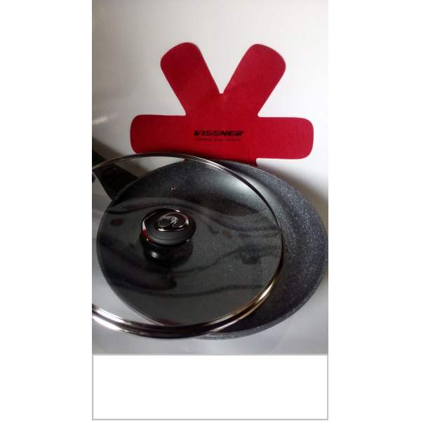 Сковорідка Vissner Marble з кришкою24 см VS 7530-24 