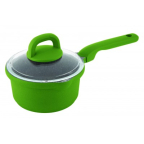 Ківш Con Brio Зелений зі скляною кришкою 1,4 л CB 1627 green 