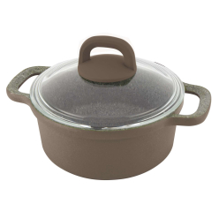 Каструля Con Brio сіра зі скляною кришкою 4,2 л CB 2427 gray  