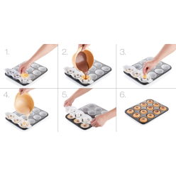 Формочка  Tescoma Delicia для двухкольорових маффинов (630089)