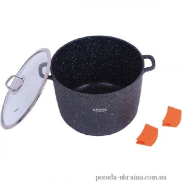 Каструля з мармуровим покриттям Bohmann 5,7 л (індукція) BH 7351-24 