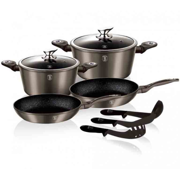 Набір посуду Berlinger Haus Carbon Metallic Line 9 пр. BH 1227N