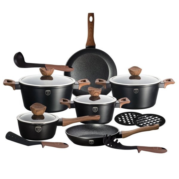 Набір посуду Bohmann Ebony Maple Line 15 пр. BH 1537 