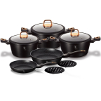 Набір посуду Bohmann Black Rose Collection 10 пр. BH 1645N