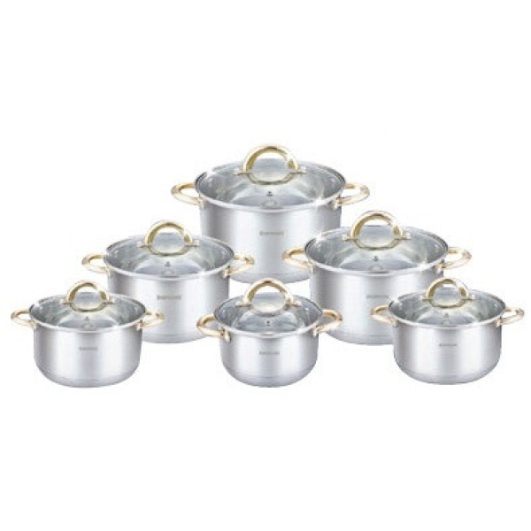Набір каструль Bohmann 12 пр. BH 1212 PG 