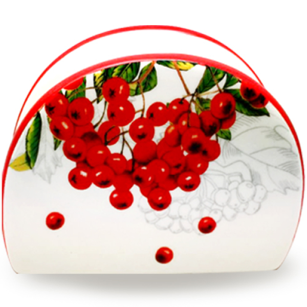 Серветниця S&T 10х8 см Калина Червона (3662-14)