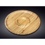WL 771048 Блюдо кругле  2 секції 30,5 см Bamboo