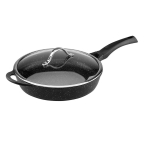 Сковорідка Vinzer Premium Granite Induction з кришкою28 см  (89455)