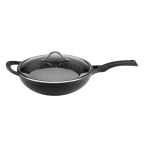 Сковорідка-вок Vinzer Premium Granite Induction з кришкою32 см  (89456)